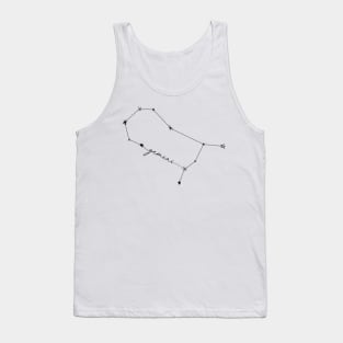 Gemini Constellation Zodiac Drawing Sticker Tank Top